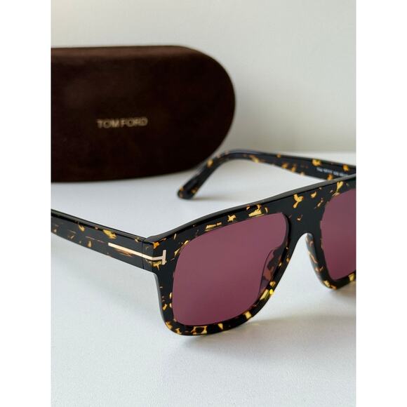 NEW Tom Ford FT0777 Thor Unisex Sunglasses in Havana Brown - Picture 4 of 7